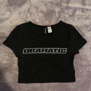 H&M Divided Black Crop Top